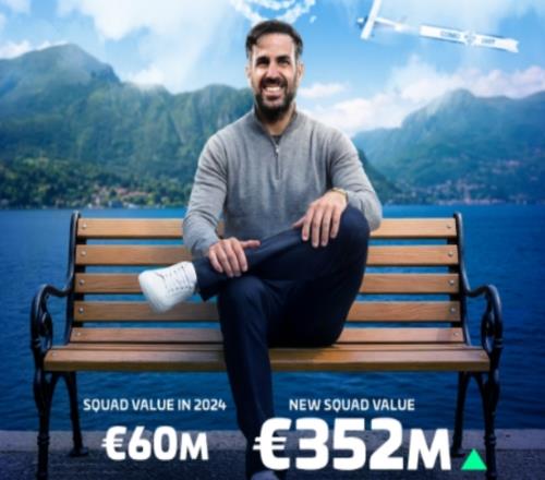 2年身價暴漲近3億歐！法布雷加斯創(chuàng)造奇跡，回英超接班瓜迪奧拉