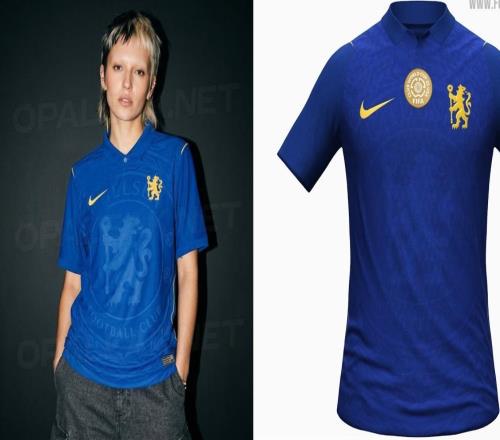 切爾西下賽季主場球衣諜照更新：藍金復(fù)古風，黃色獅子隊徽