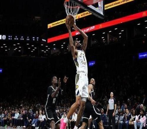 托平26+9利德爾26+10步行者29分大勝籃網