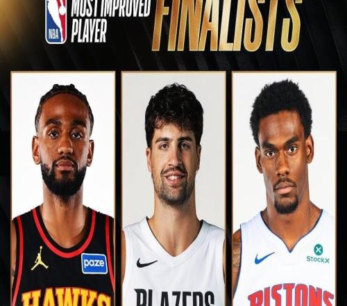 NBA年度进步最快球员最终候选：亚历山大沃克、阿夫迪亚、杜伦