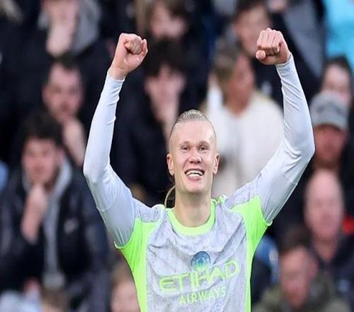 時隔244天重返英超第1！哈蘭德破門比肩紅魔傳奇，曼城10伯恩利