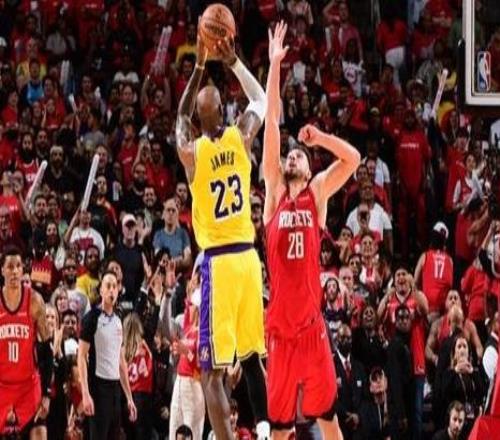 詹姆斯29+13+6申京33+16+6湖人加时胜火箭30