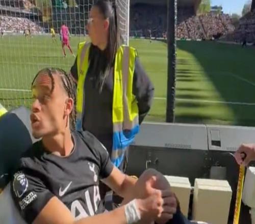 哈维西蒙斯被担架抬下场时被狼队球迷辱骂，当场就骂了回去