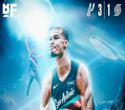 文班亞馬赤膊抱緊福克斯！27+4斷7帽創3紀錄美媒PS千手羅漢盛贊