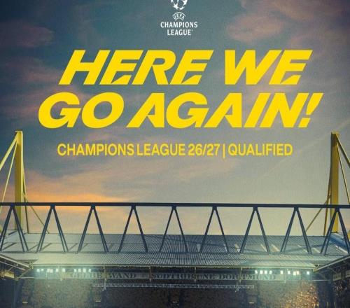 领先第5名10分，多特提前3轮晋级下赛季欧冠正赛