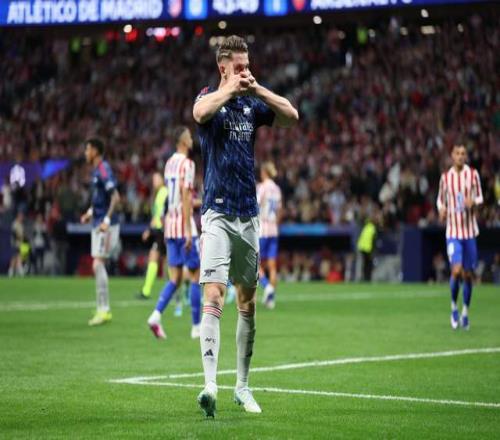 哲凯赖什建功，9000万巨头救主！11马竞，阿森纳全身而退