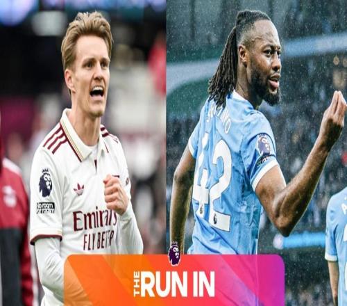 英超爭冠形勢：曼城落后2分+凈勝球反超1粒！阿森納最快6天后捧杯