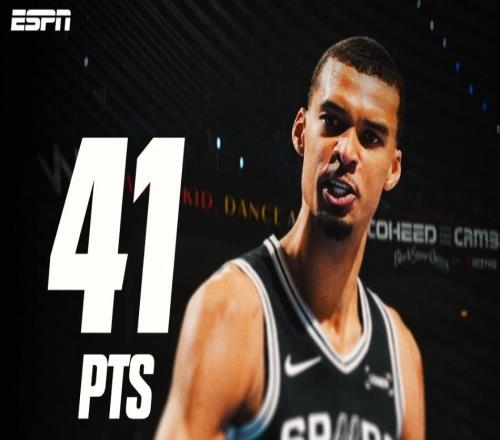 一戰創13項紀錄比肩張伯倫！多位NBA球員盛贊文班：41萬人打滿分