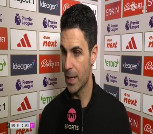 阿爾特塔表示對手沒有射正卻未能獲勝令人失望，顯示英超競爭的激烈_英超直播