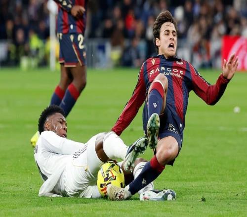 楚阿梅尼下輪西甲5黃停賽，維尼修斯目前身背4黃處于警戒狀態