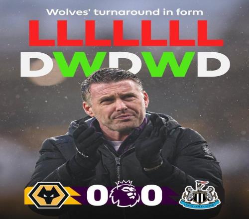 愛德華茲接手狼隊前7場比賽全敗，如今已各項賽事連續(xù)5場不敗