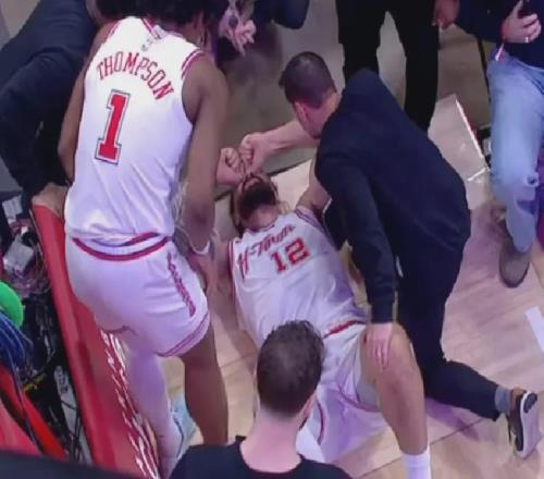 不打了！3級腳踝扭傷！火箭又一主力球員倒下