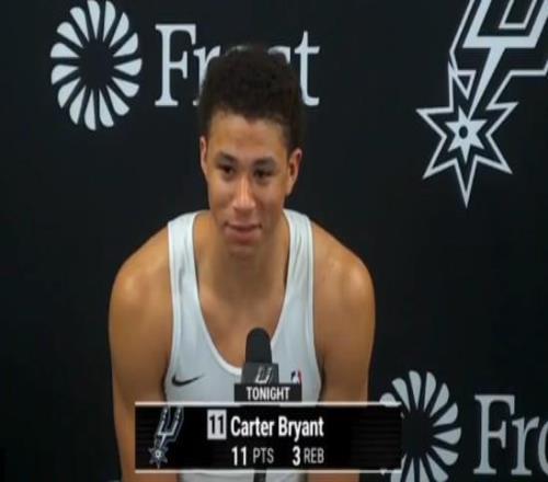 馬刺14號秀：很難超過文班，我會成為世界第二好的防守球員