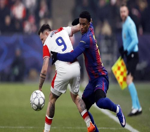 布拉格斯拉維亞對陣巴薩半場2球，與前6輪歐冠進球數持平