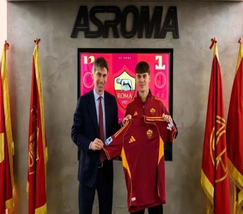 官方：羅馬租借熱那亞19歲邊鋒文圖里諾，含買斷選擇權(quán)