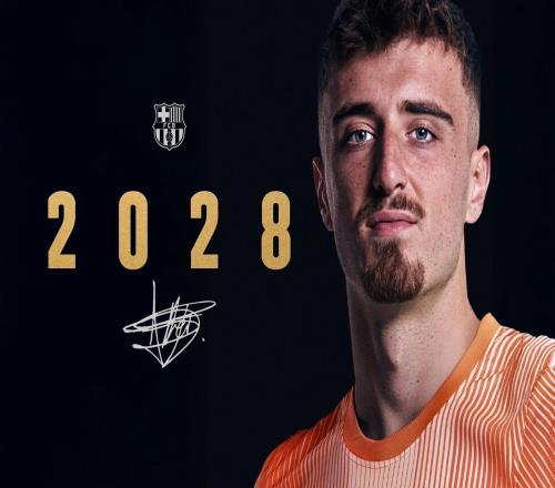 官方：巴薩與18歲門將埃德阿耶續約至2028年