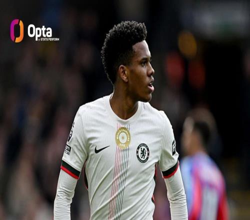 18歲276天，埃斯特旺是英超傳射建功第二年輕的切爾西球員