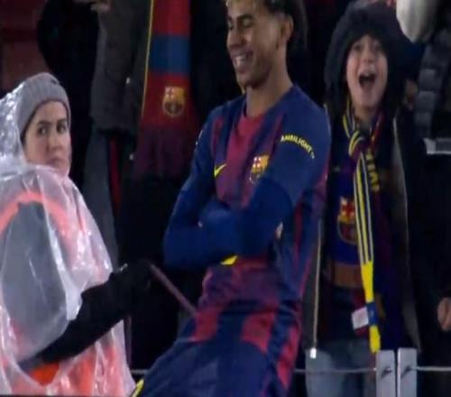 超級世界波！亞馬爾凌空側鉤破門，2026西甲首球，弗里克狂喜