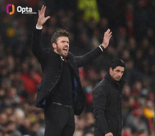 新苦主阿爾特塔兩戰卡里克曼聯皆負！槍手聯賽隊內最佳射手5球