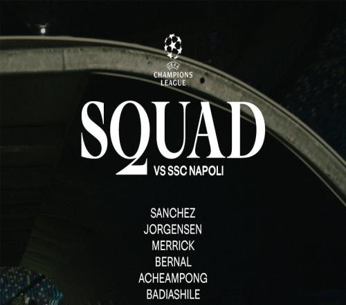 切爾西對(duì)陣那不勒斯大名單：帕爾默回歸，埃斯特旺在列