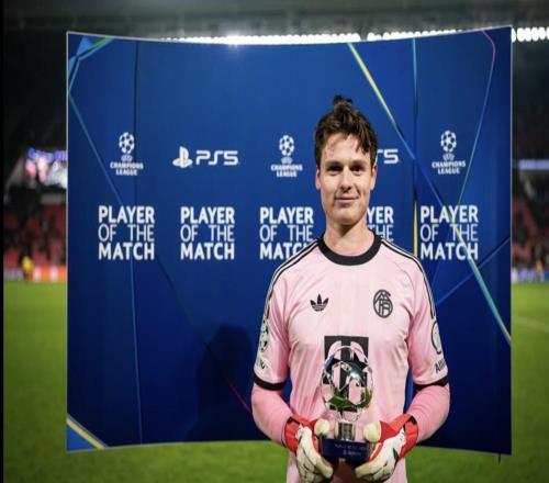 6次關(guān)鍵撲救，烏爾比希被評為埃因霍溫vs拜仁全場最佳球員