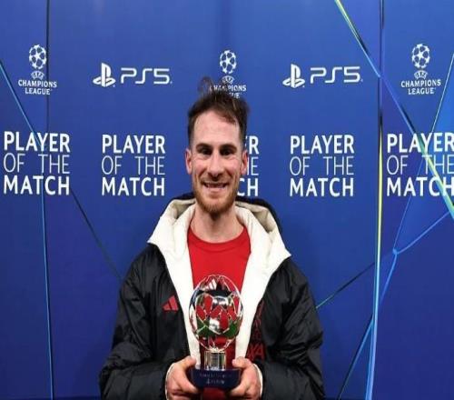 梅開二度，麥卡利斯特當(dāng)選利物浦vs卡拉巴赫全場(chǎng)最佳球員