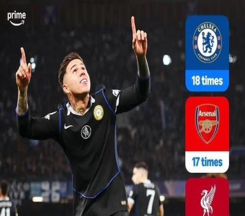 18次，切爾西成為晉級歐冠16強(qiáng)次數(shù)最多的英格蘭球隊(duì)