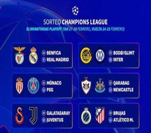 歐冠附加賽抽簽：皇馬再遇穆里尼奧執教的本菲卡，巴黎遇法國內戰