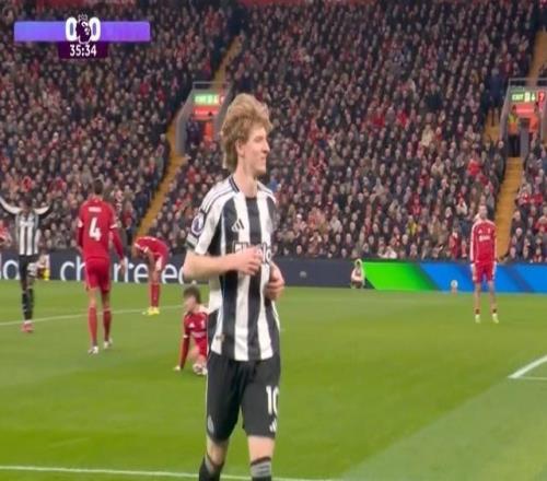 11場3球，利物浦是戈登英超生涯進球并列最多的對手