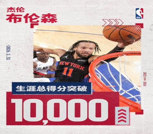 10000分里程碑達成!布倫森命中5記三分球轟下26分