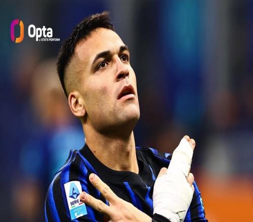 128球，勞塔羅升至國米隊(duì)史意甲射手榜第四