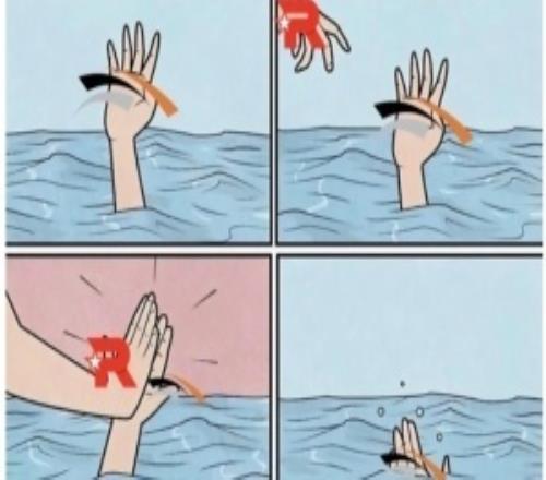 哈哈哈哈哈！韓網(wǎng)看HLE出局做梗圖：撈你上來拍掌慶祝你出局