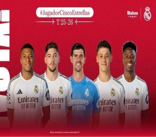 皇馬1月最佳球員候選：姆巴佩、82、褲襪、居萊爾、維尼修斯