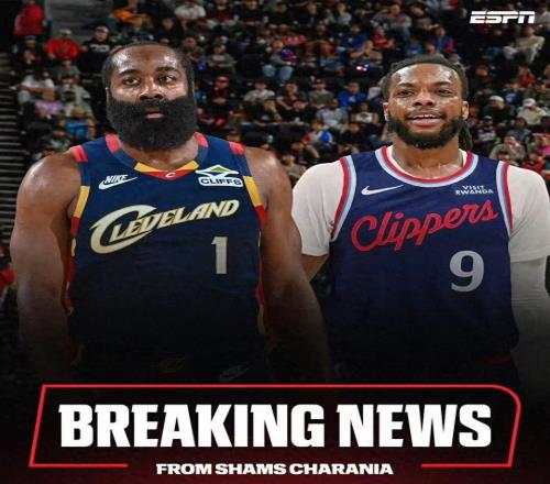 NBA一夜3消息，8人大交易達成，小卡入選全明星，哈登加盟騎士隊