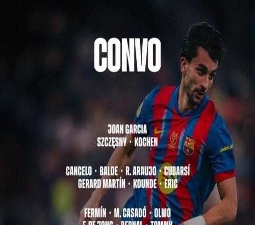 巴薩客戰(zhàn)阿爾瓦塞特大名單：萊萬(wàn)、亞馬爾領(lǐng)銜，拉菲尼亞缺席