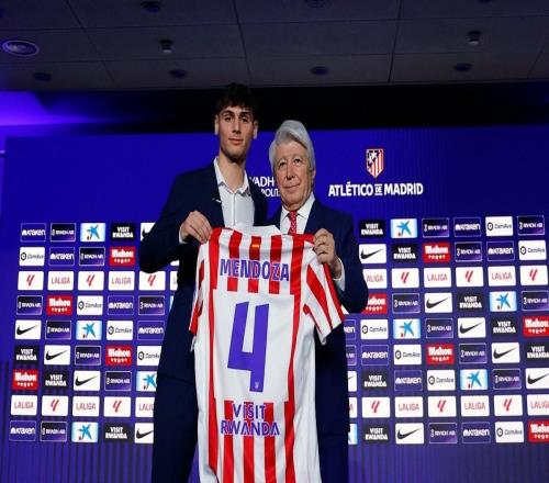 官方：馬競(jìng)新援門多薩將身穿4號(hào)球衣