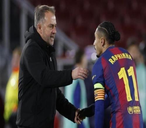 世體：拉菲尼亞今日未參加合練，預計他能趕上國王杯半決賽