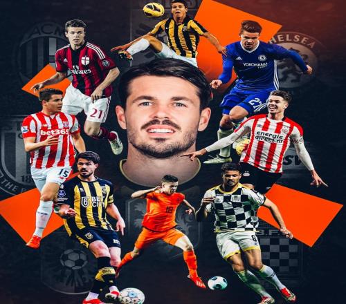 官方：33歲荷蘭前國(guó)腳范金克爾退役，曾效力切爾西、米蘭等隊(duì)