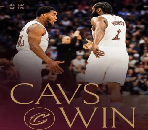 狂送12連敗！哈登首秀掙扎，騎士大逆轉，米切爾35+4，威少7失誤