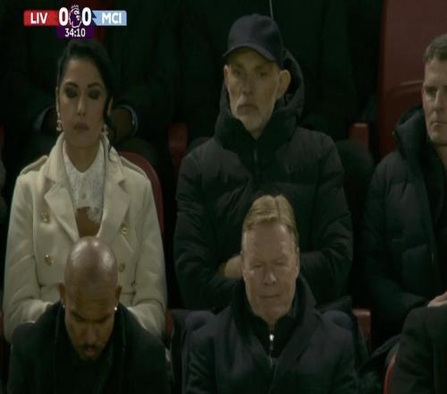 考察球員，圖赫爾和科曼現場觀看利物浦vs曼城