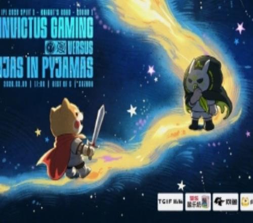 iGvsNIP賽前海報：來星河之上一決高下吧忍者小隊加油