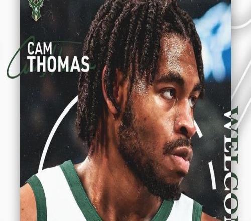 后場(chǎng)強(qiáng)援，官方：卡梅隆托馬斯加盟雄鹿