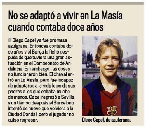 卡佩爾：在巴薩青訓時想家想到抑郁，這讓我決定回家