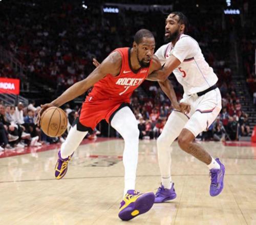 爆砍48+13，火箭雙子星打崩快船！小卡沮喪離場，沒有哈登真不行