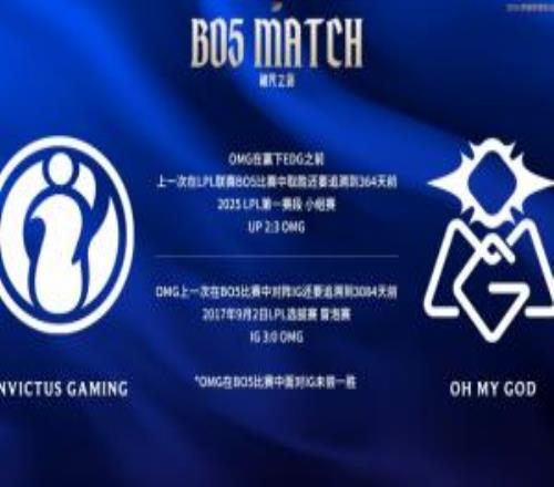 OMG隊(duì)史Bo5對(duì)陣iG未嘗一勝上次雙方Bo5交手已是3084天前
