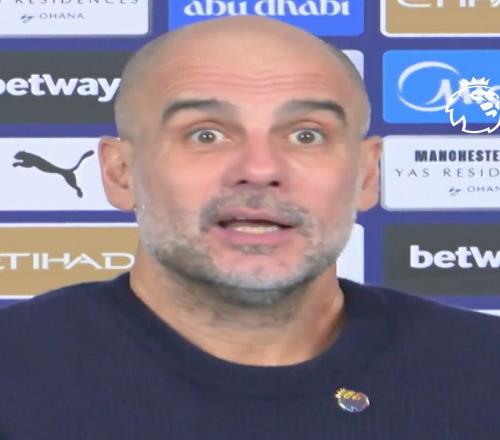 忘不了他，瓜帥賽后口誤說出“凱文”，意識到不對后搖頭嘆氣