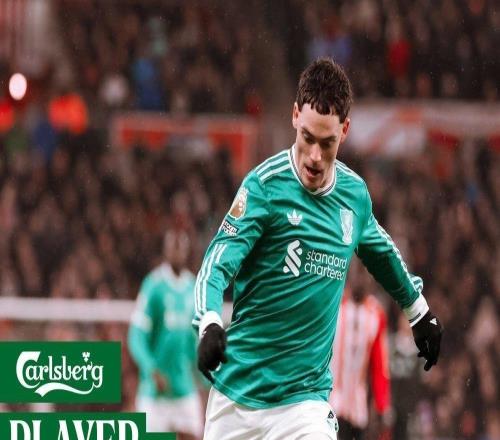 力壓范戴克，維爾茨當(dāng)選與桑德蘭一役利物浦隊(duì)內(nèi)最佳球員