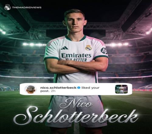 施洛特貝克點贊穿皇馬球衣的帖子若今夏離隊心向白衣軍團_德甲直播