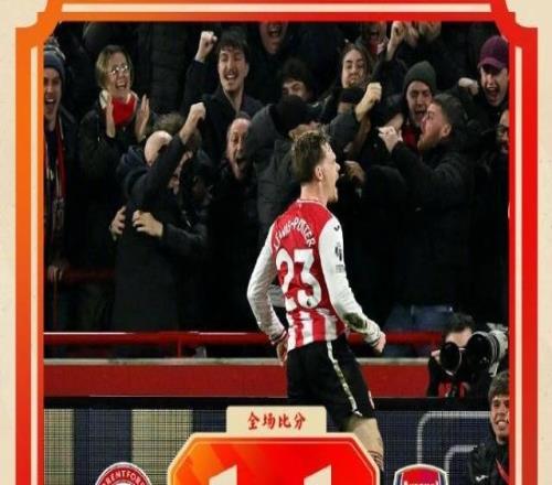 【英超】馬杜埃凱破門,阿森納1比1客平仍4分領跑