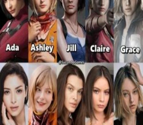 卡普空這審美還真不賴！卡普空旗下人氣游戲角色對比真人臉模